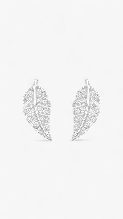Pendientes de plumas etéreas