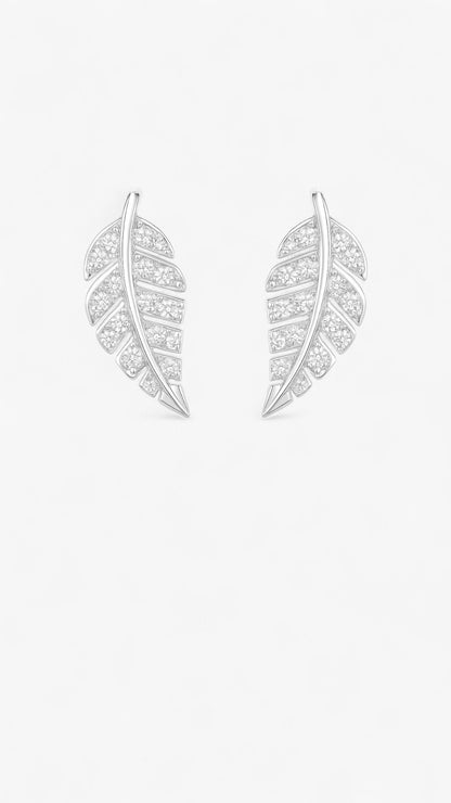 Pendientes de plumas etéreas