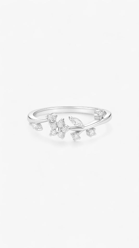 Anillo de elegancia floral