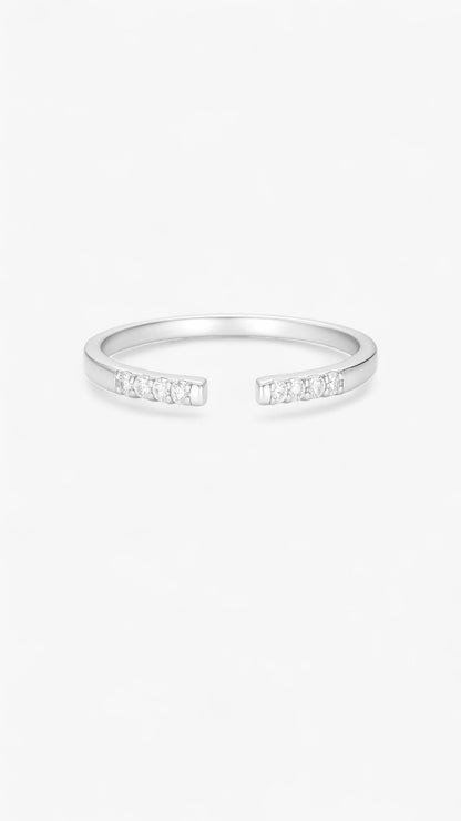 Refined Sparkle Ring