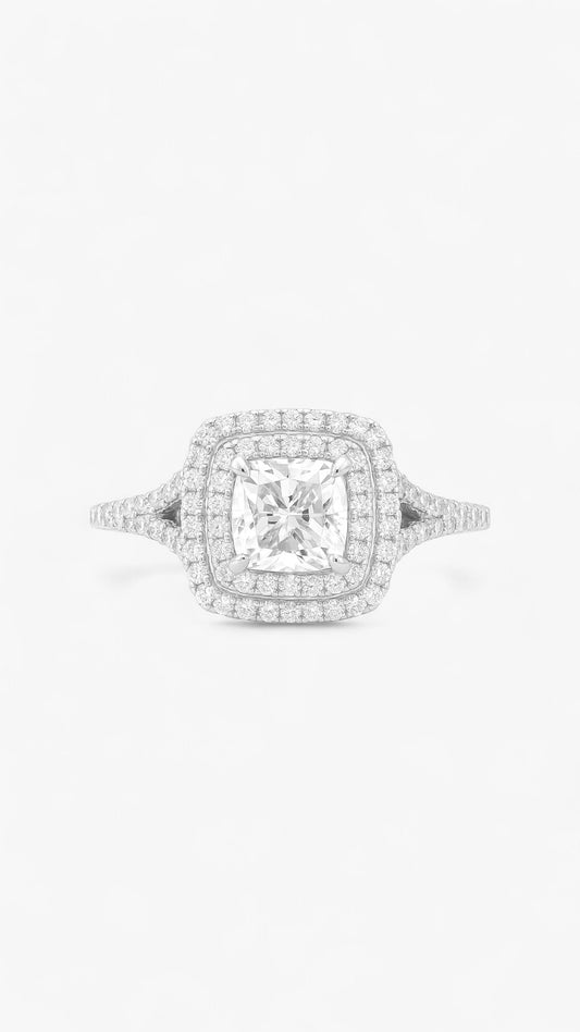 Anillo de luz de luna brillante