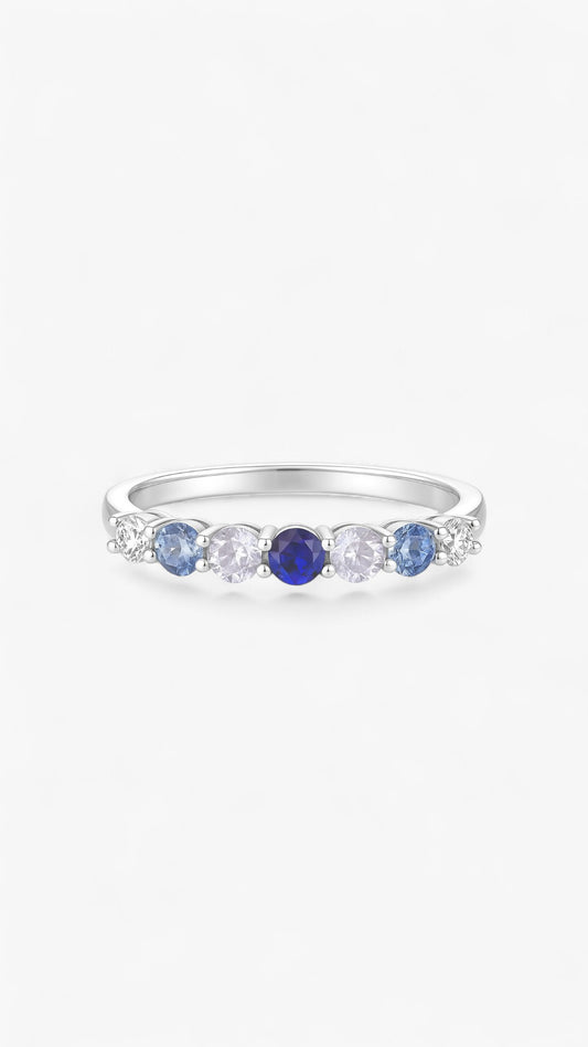 Anillo Opulencia Azul Océano