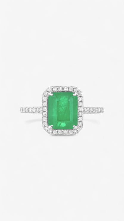 Anillo Majestuoso Esmeralda