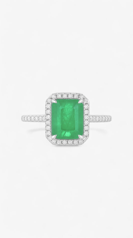 Anillo Majestuoso Esmeralda