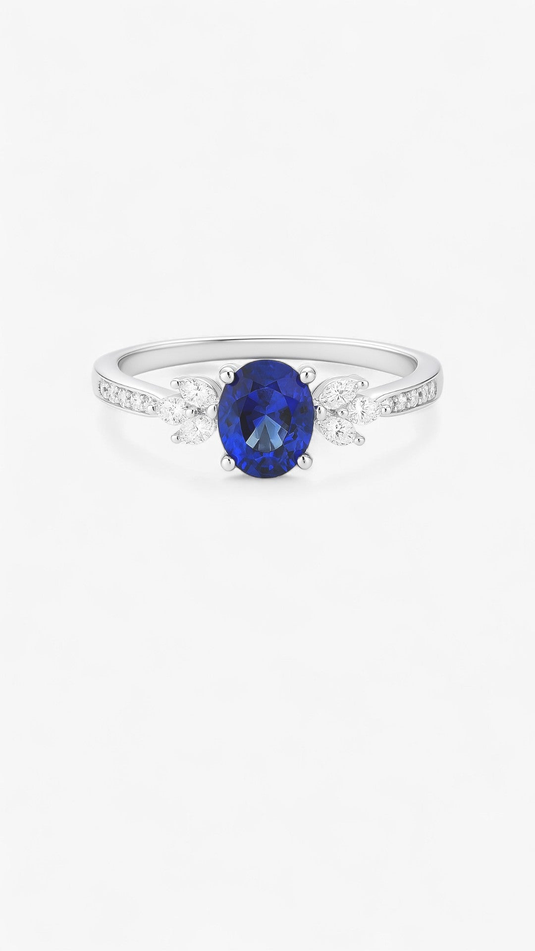 Anillo de serenata de zafiro