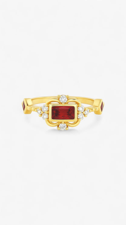Ember Labyrinth Ring