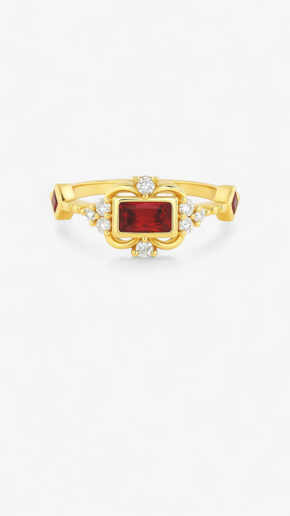 Ember Labyrinth Ring