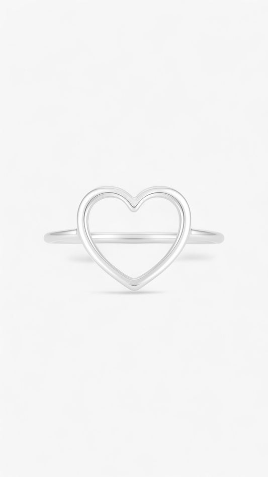 Anillo de corazón amado