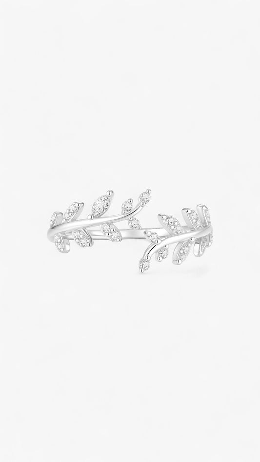 Anillo de elegancia ramificada