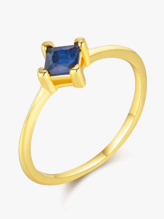 Sapphire Sunburst Ring - Diamoray