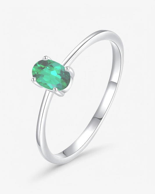 Lustrous Smaragd Ring
